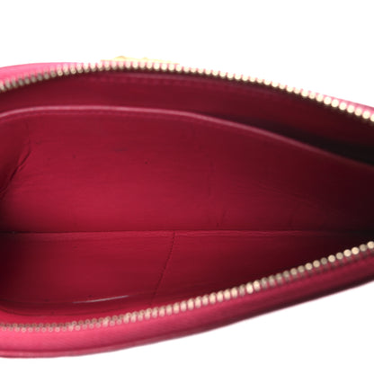 Chanel Lambskin Quilted Small Boy Zipped Pouch Dark Pink 5 of 8