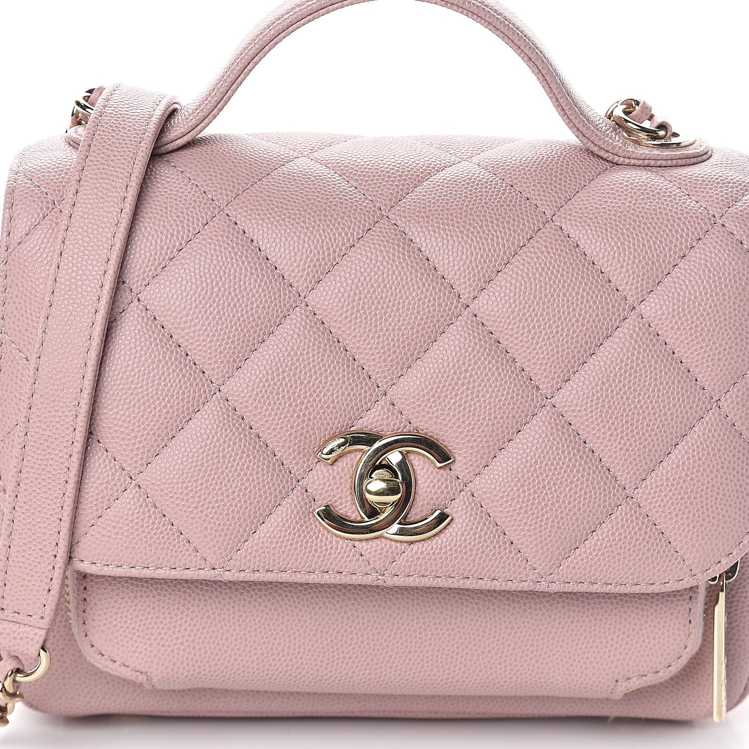 Chanel Caviar Quilted Mini Business Affinity Flap Light Pink 8 of 10