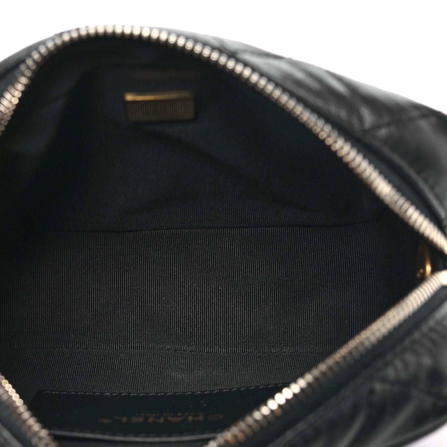 Lambskin Quilted Mini Pillow Crush Camera Case Black