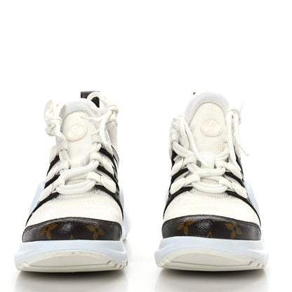 Louis Vuitton Patent Monogram LV Archlight Sneakers 37 White 2 of 8