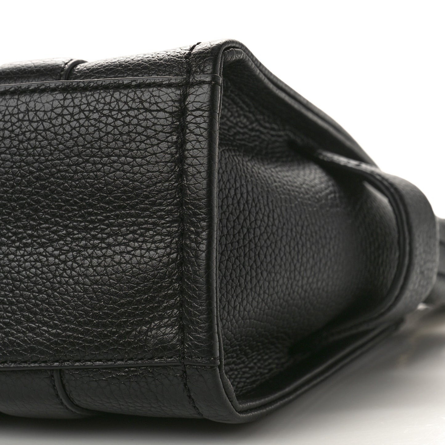 Grained Calfskin Small The Tote Bag Black