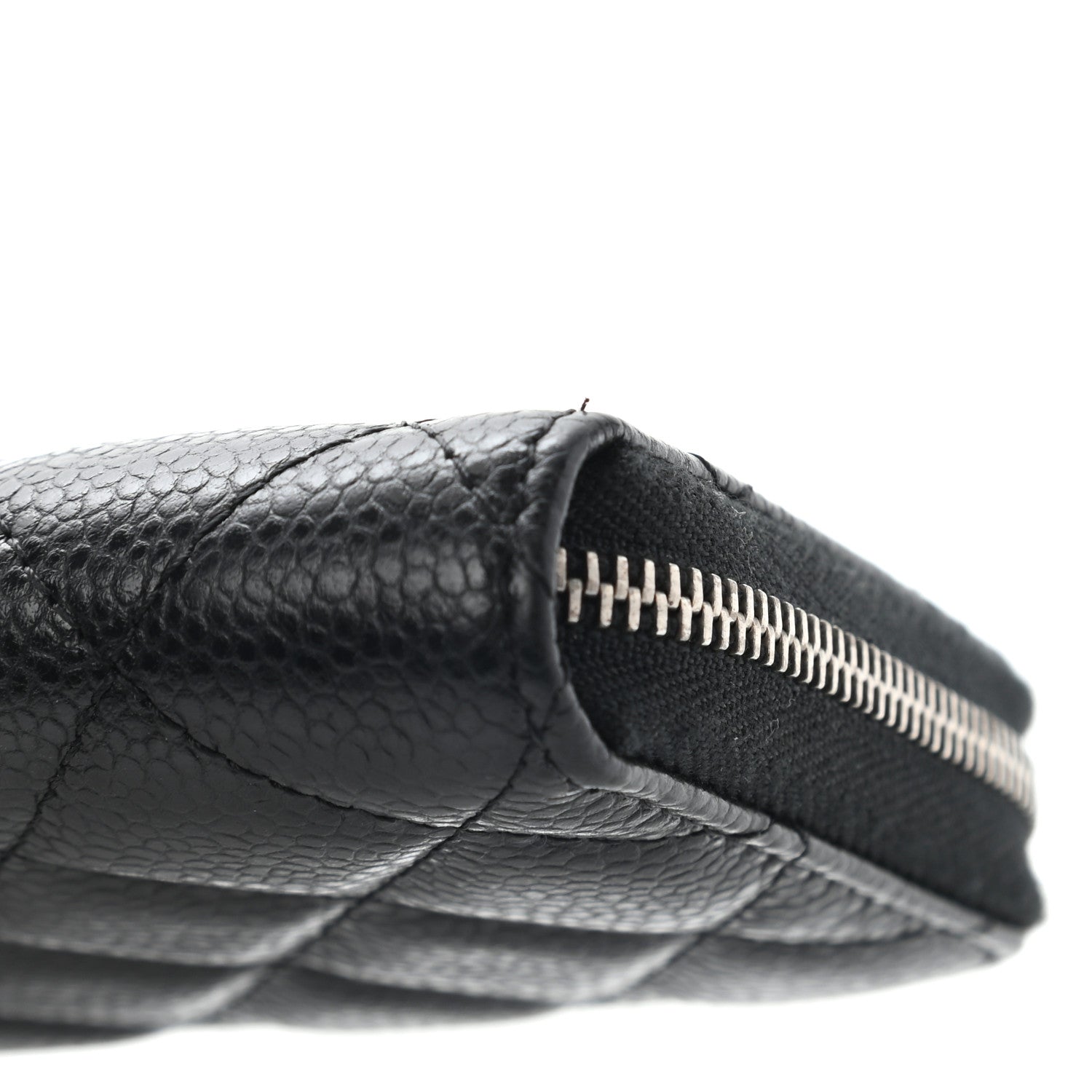 Chanel Caviar Quilted Medium Zip Around Wallet Black 10 of 10