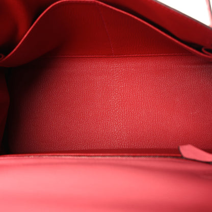 Hermes Evercolor Verso Kelly Retourne 28 Rose D'ete Rouge Exotique 5 of 10