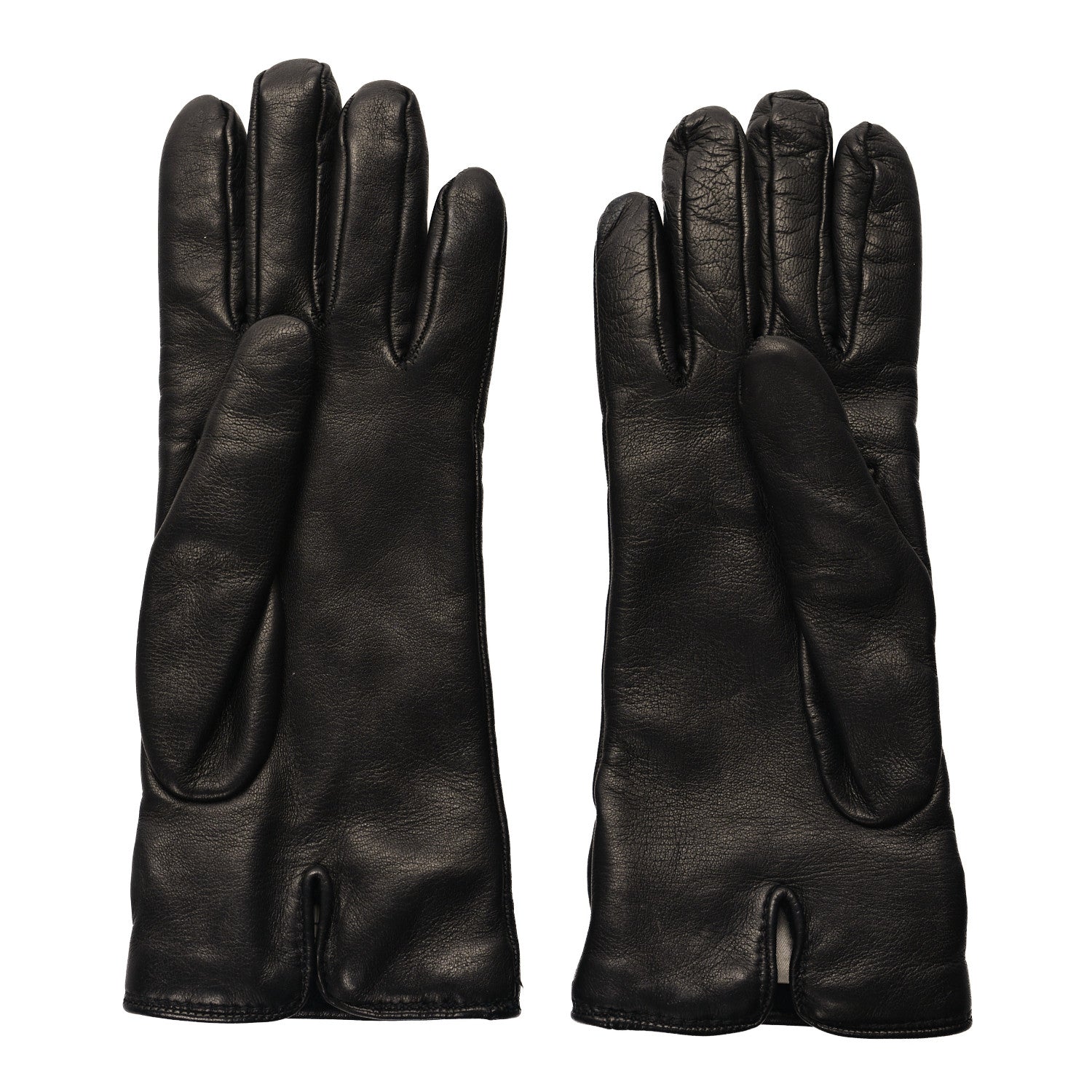 Gucci Calfskin Gloves Logo S Black 2 of 4