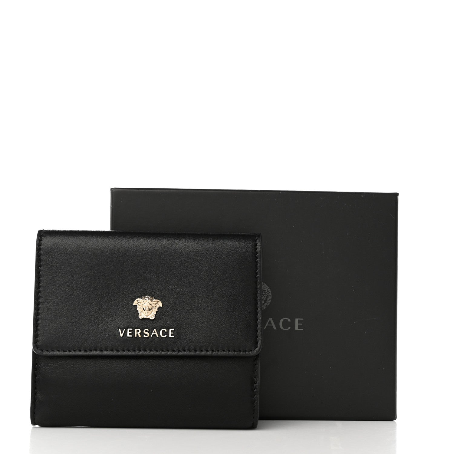 Versace Calfskin Medusa Wallet Black 10 of 10