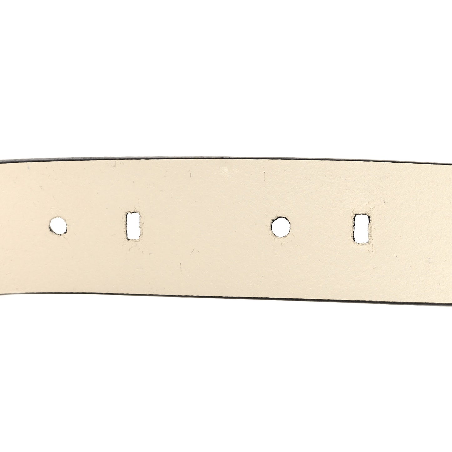 X FENDI Calfskin Fendace Logo Belt 100 40 White