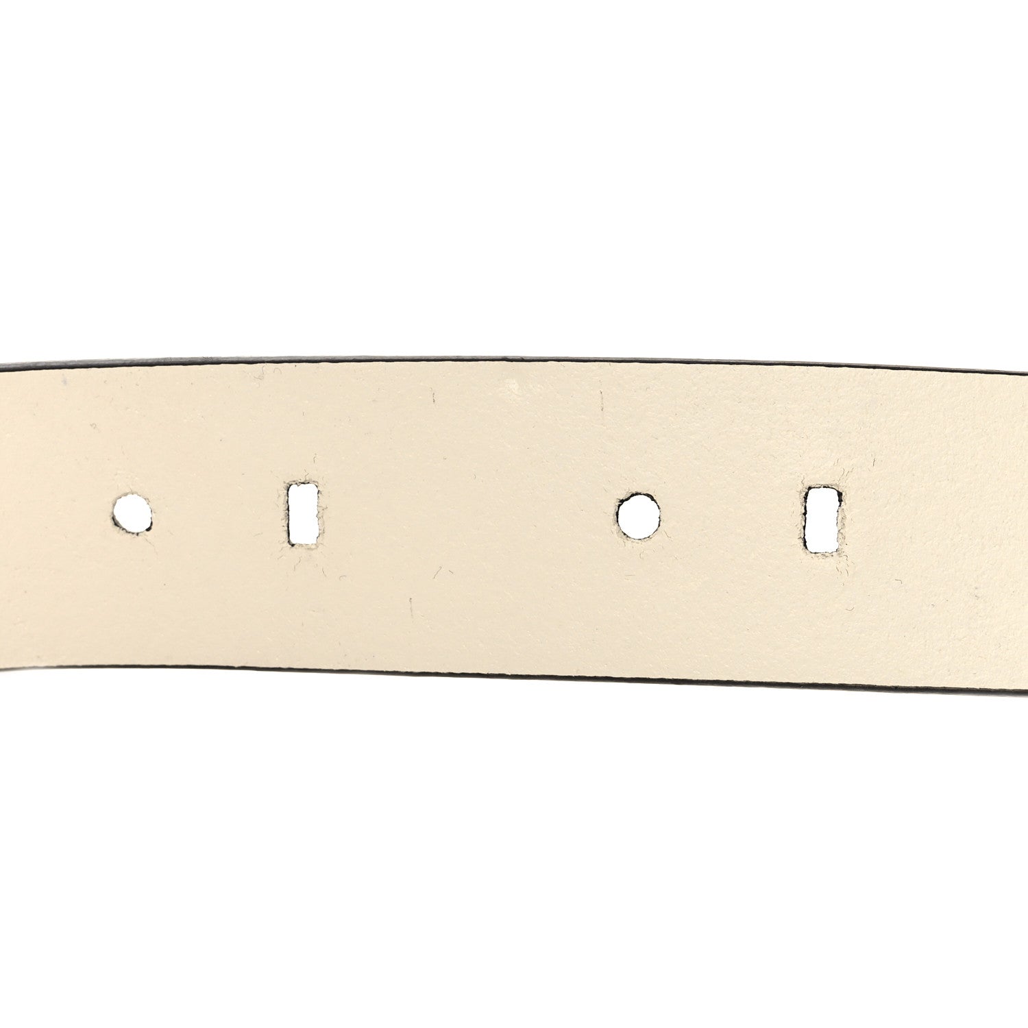Versace X FENDI Calfskin Fendace Logo Belt 100 40 White 4 of 4