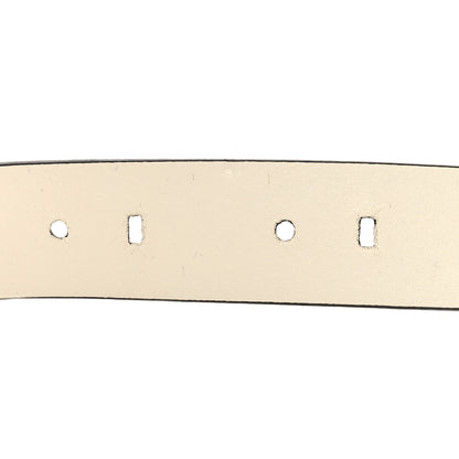 Versace X FENDI Calfskin Fendace Logo Belt 100 40 White 4 of 4