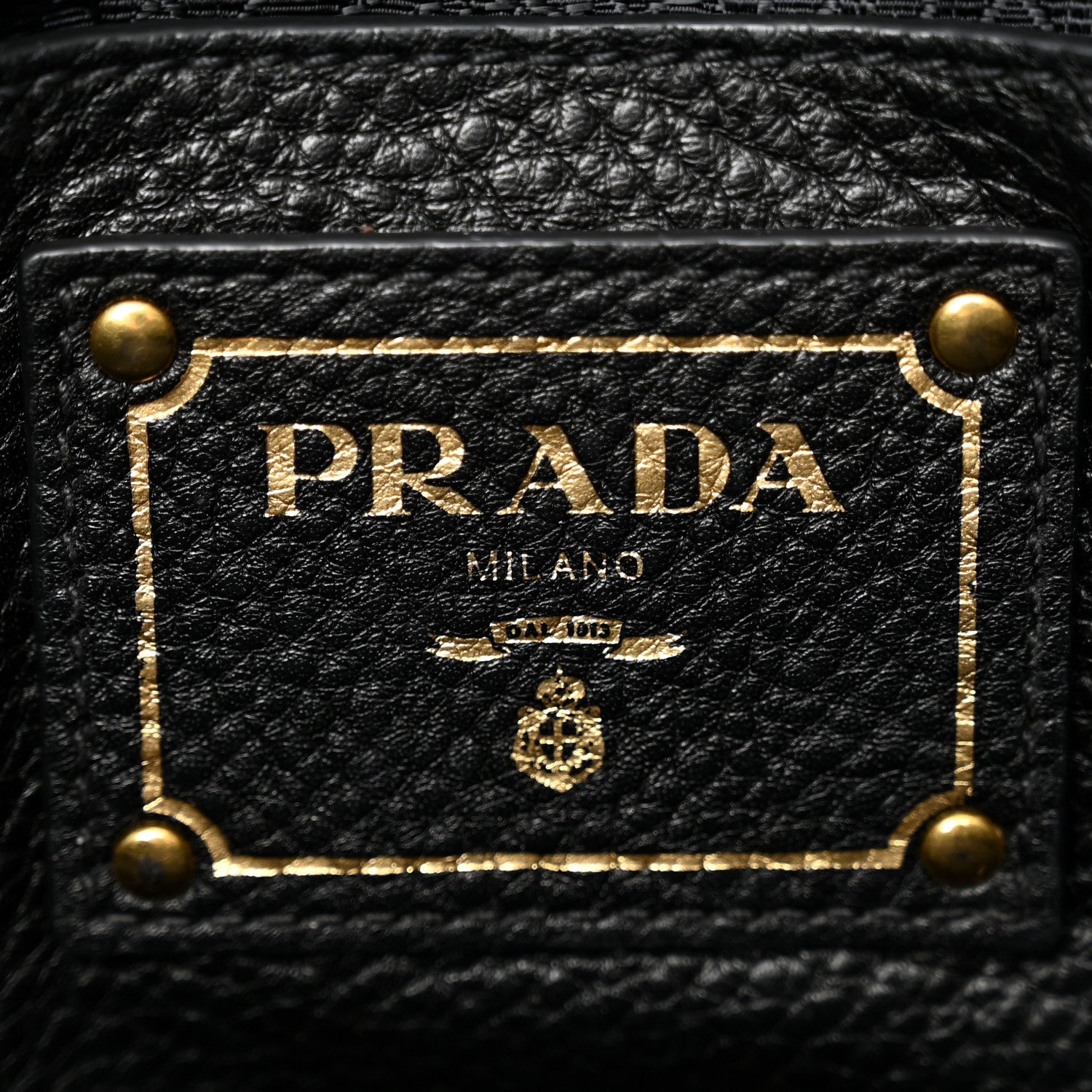 Prada Vitello Daino Tote Black 7 of 12