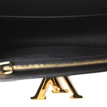 Louis Vuitton Patent Louise PM Chain Clutch Black 5 of 9