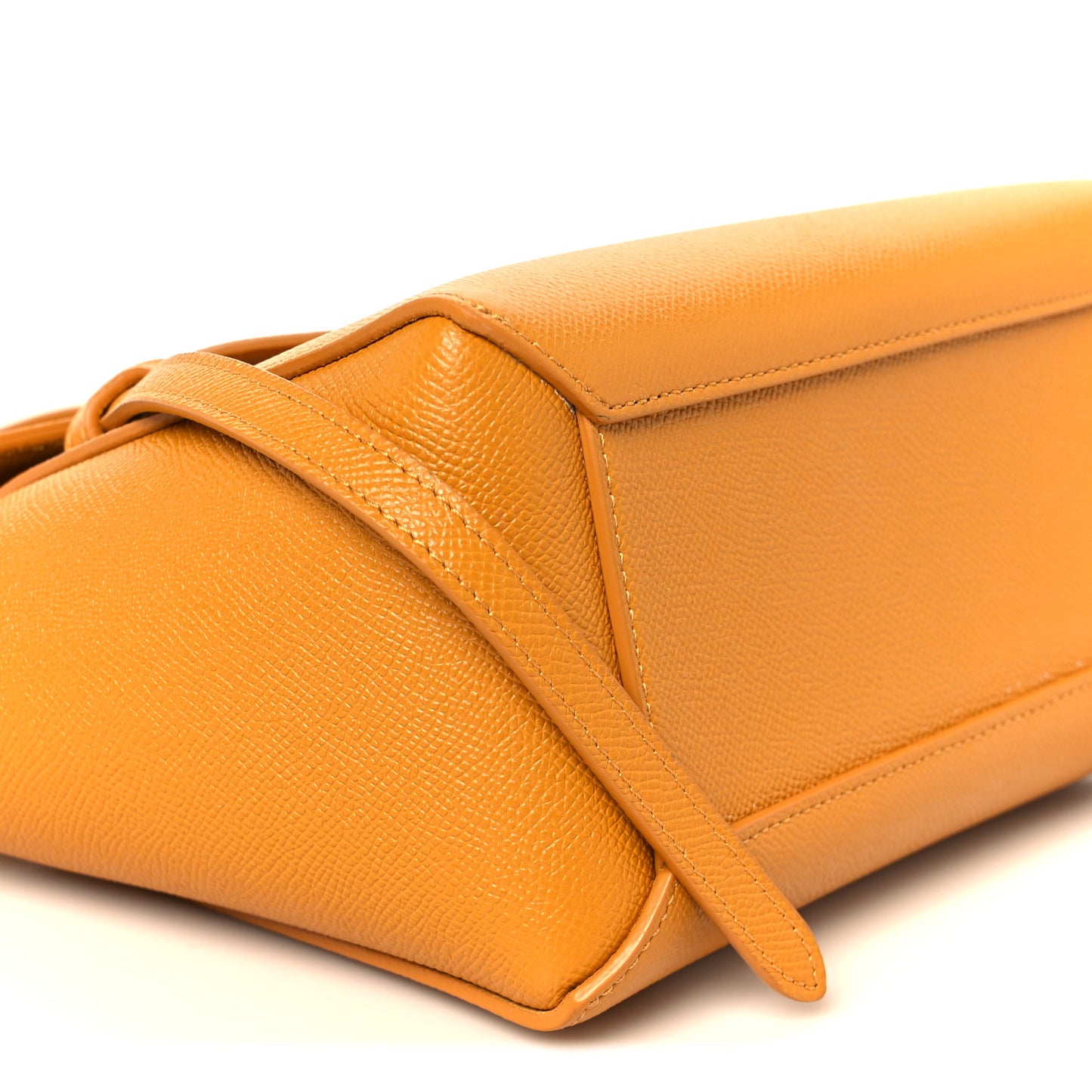 Grained Calfskin Nano Belt Bag Pale Yellow