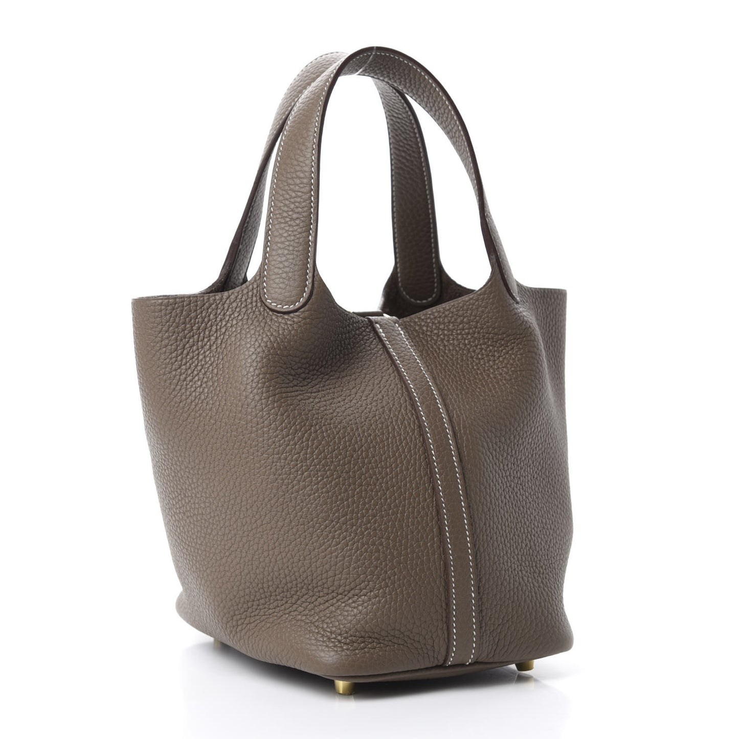 Taurillon Clemence Picotin Lock 18 PM Etoupe