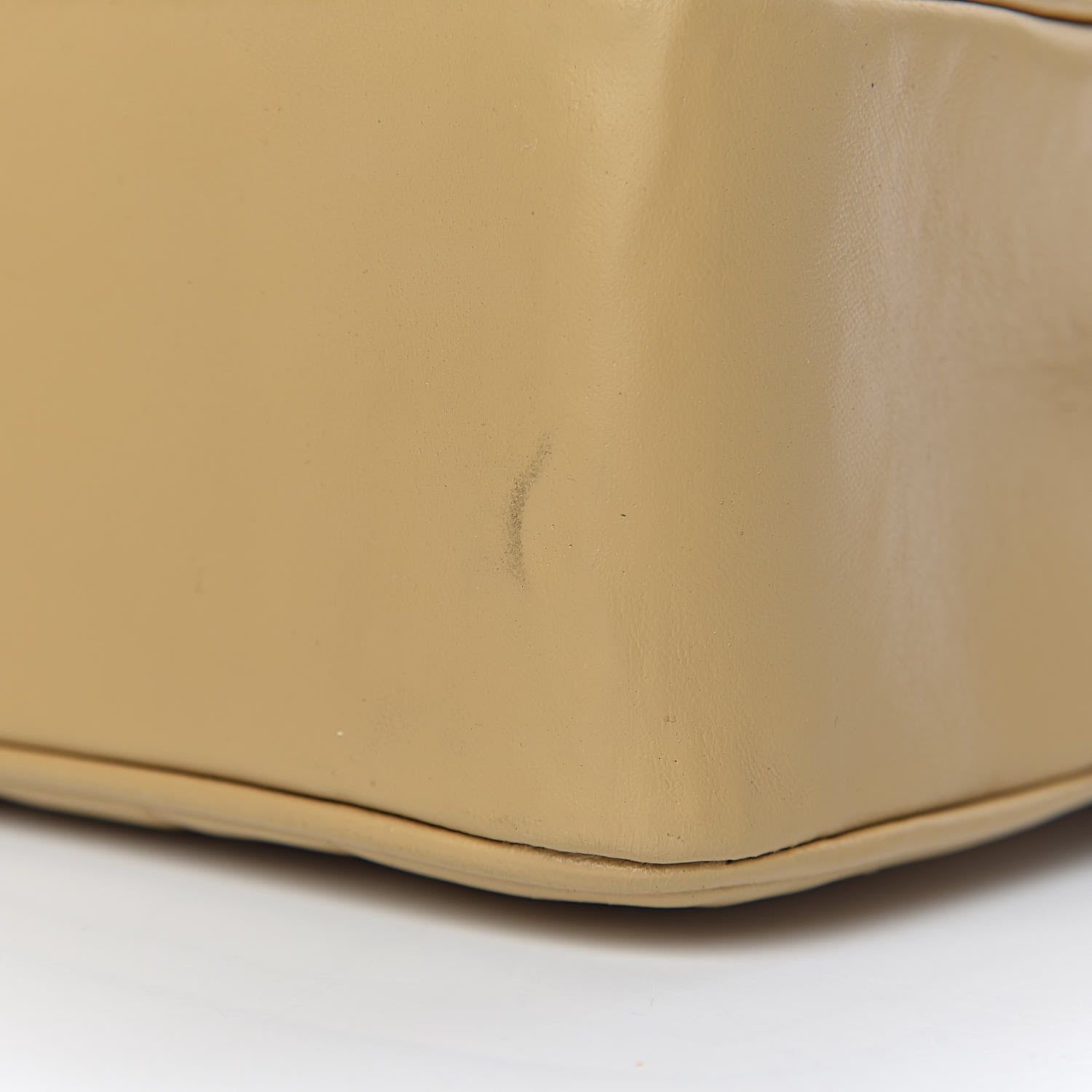 Chanel Lambskin Vertical Quilted Jumbo Single Flap Beige 19 of 20