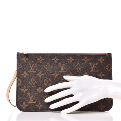 Louis Vuitton Monogram Neverfull MM GM Pochette Pivoine 2 of 8