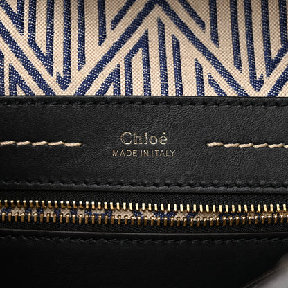 Chloe Calfskin Medium Daria Full Blue 7 of 14