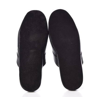 Louis Vuitton X SUPREME Lambskin Mens Hugh Slippers 7 Black 5 of 8