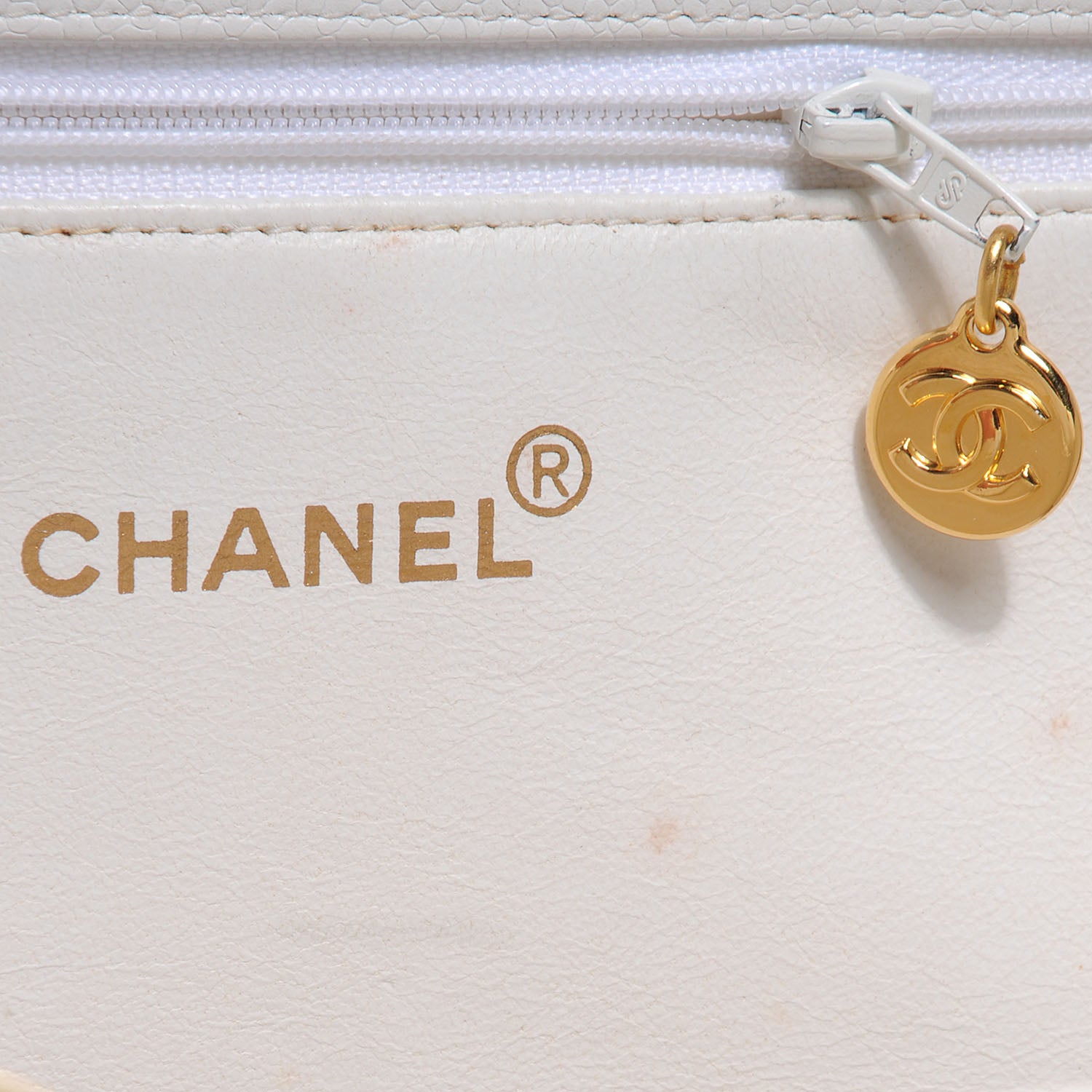 Chanel Caviar Quilted Grand Shopping Tote GST White 6 of 13