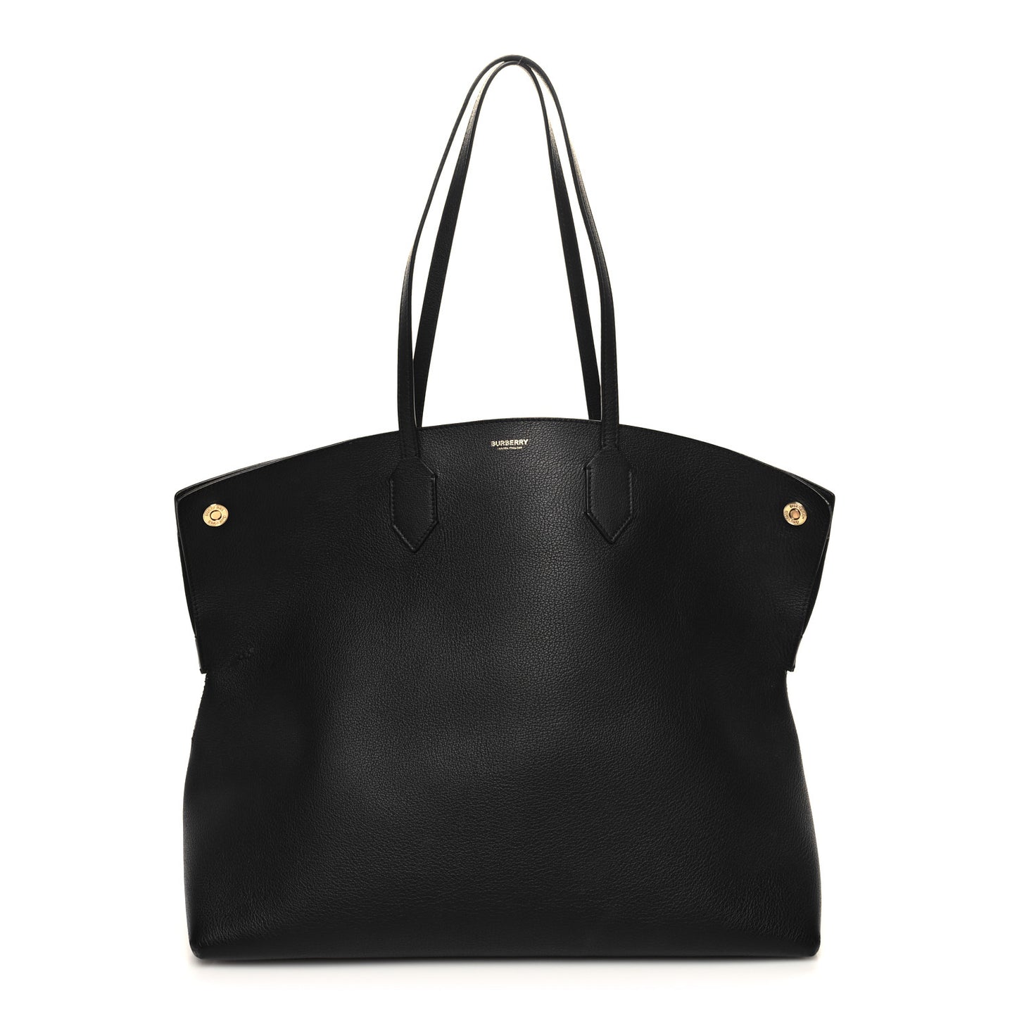 Calfskin Large Society Tote Black