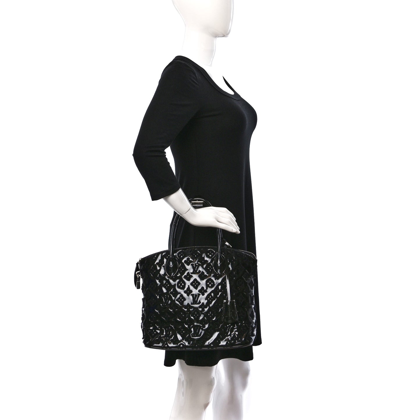 Patent Lambskin Fascination Lockit Vert Fonce