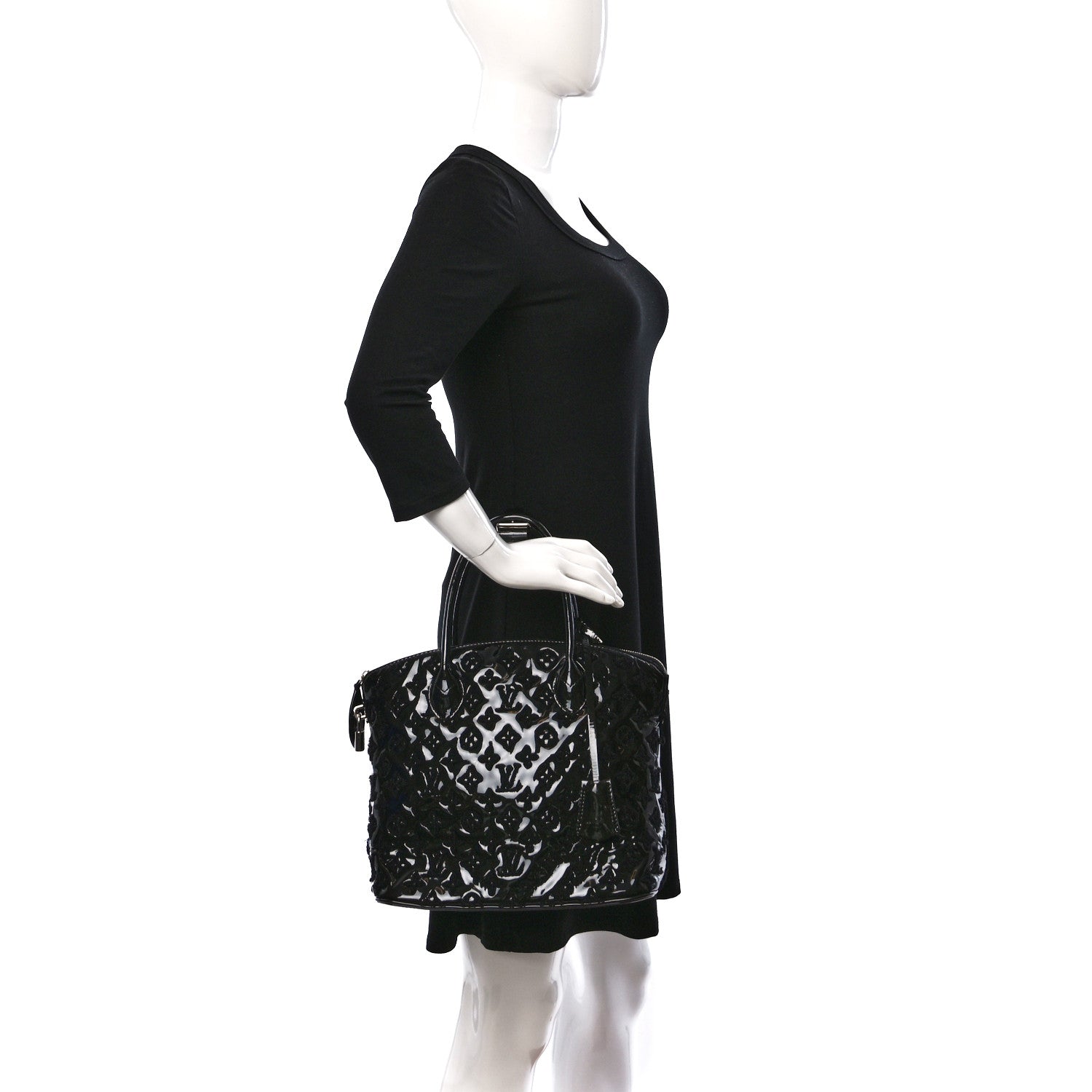 Louis Vuitton Patent Lambskin Fascination Lockit Vert Fonce 2 of 9