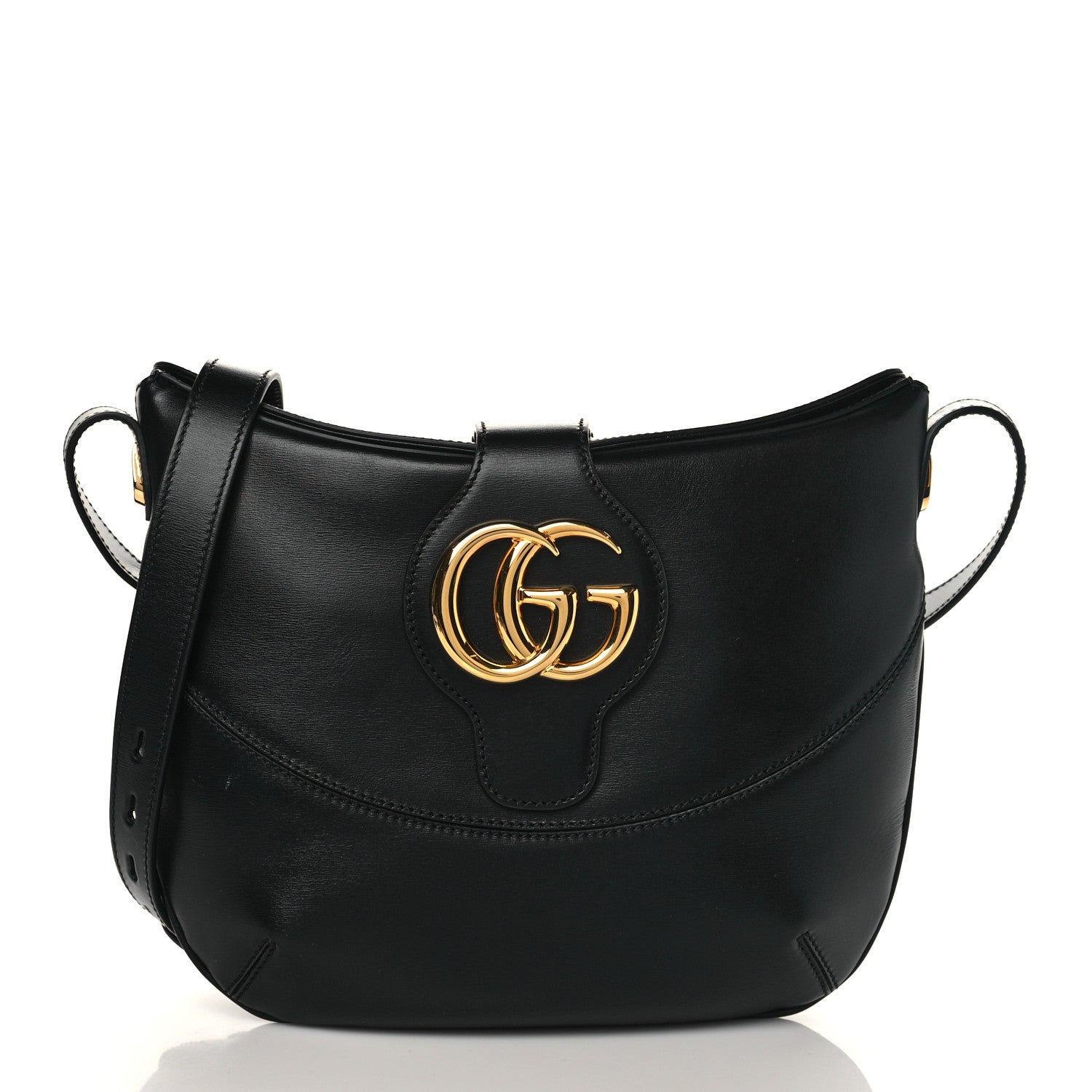 Gucci Calfskin Medium Arli Shoulder Bag Black 1 of 7