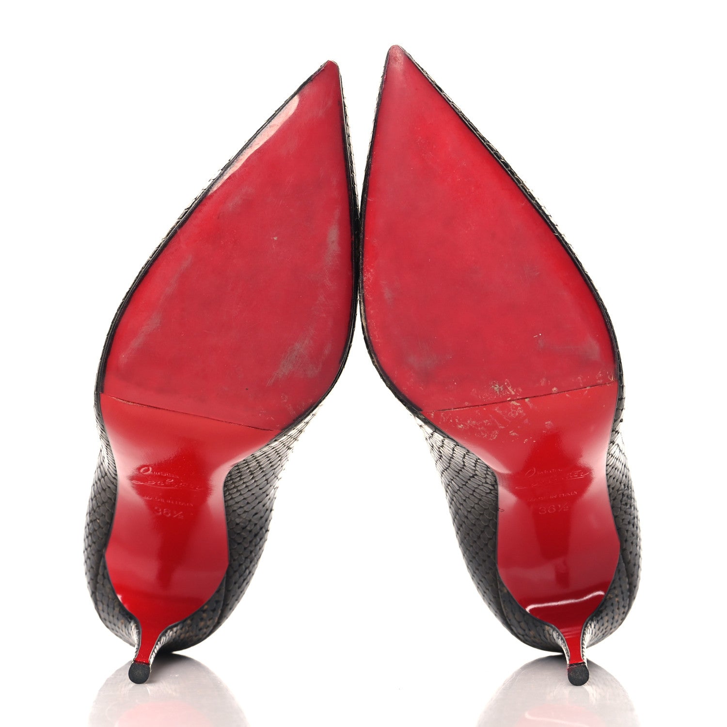 Christian Louboutin Calf Amazonia So Kate 100 Pumps 36.5 Dark Brown 6 of 9