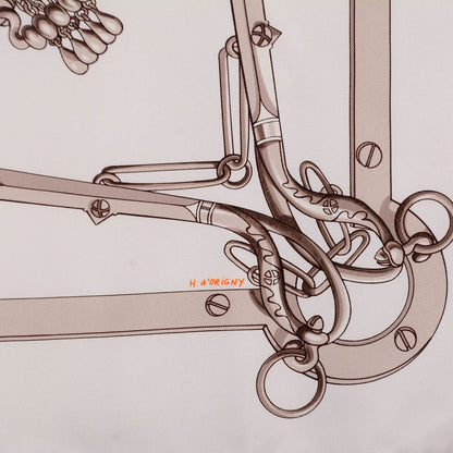 Hermes Silk Mors et Gourmettes Scarf 90 4 of 6