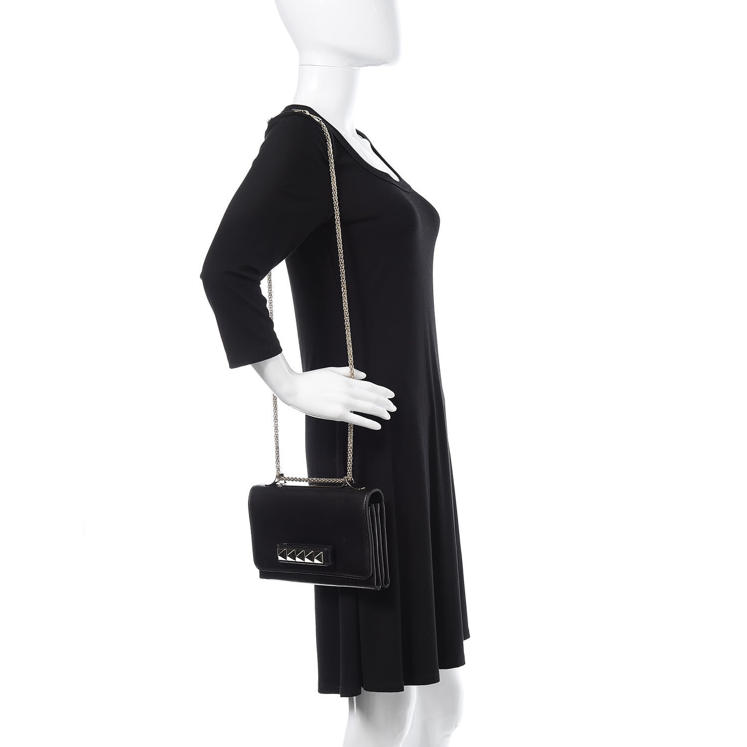 Valentino Garavani Nappa Va Va Voom Shoulder Bag Black 2 of 13