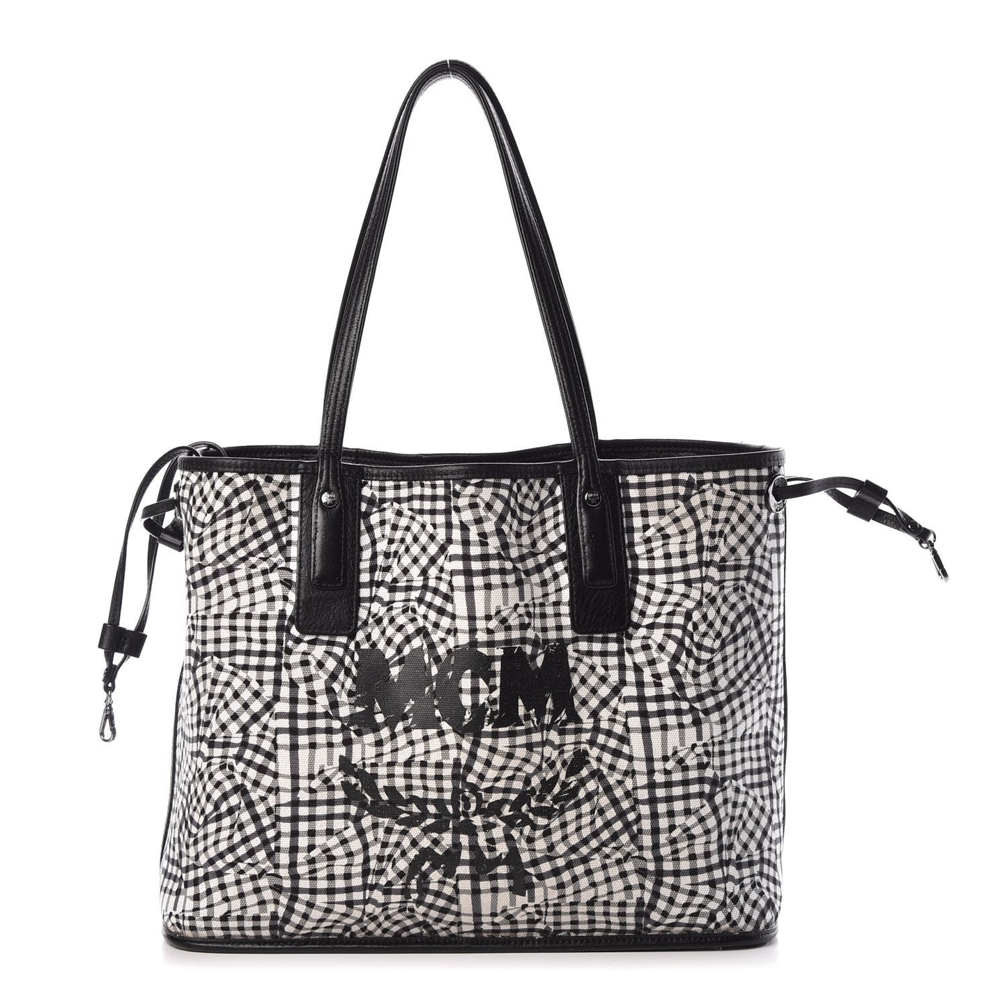 Visetos Medium Liz Reversible Shopper Tote Black