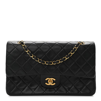 Chanel Lambskin Quilted Medium Double Flap Black 1 of 11