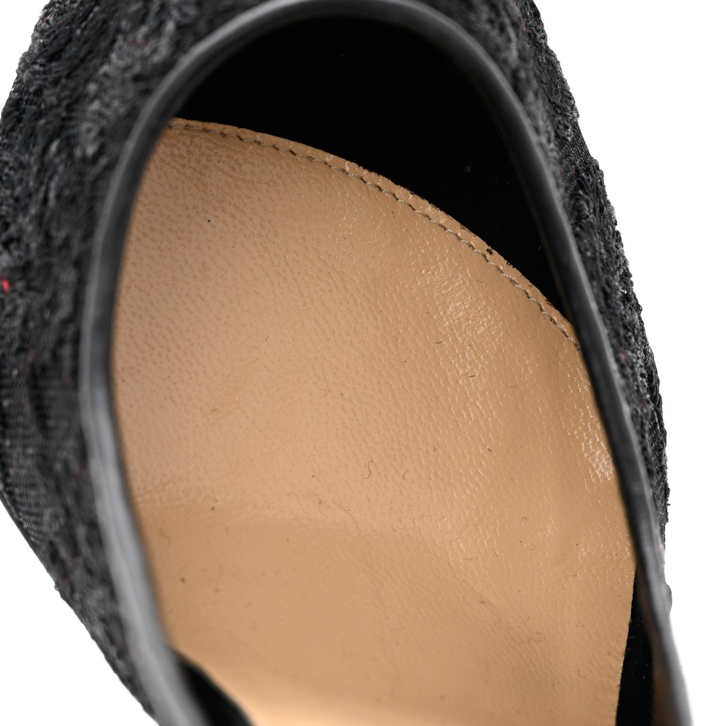 Veau Velours Florale Lace Follies 100 Pumps 40.5 Black
