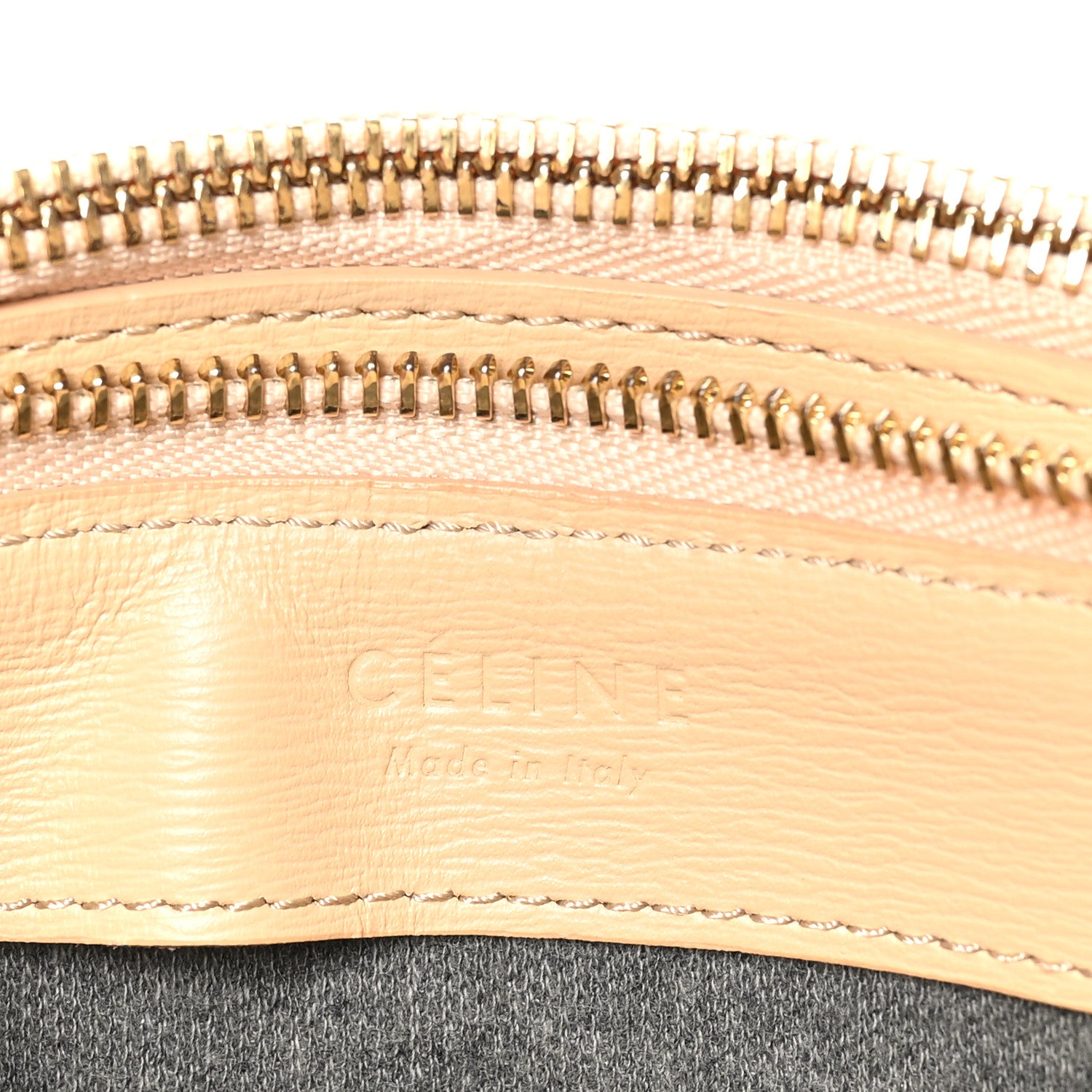 Celine Liege Calfskin Large Trio Crossbody Bag Nude 7 of 11