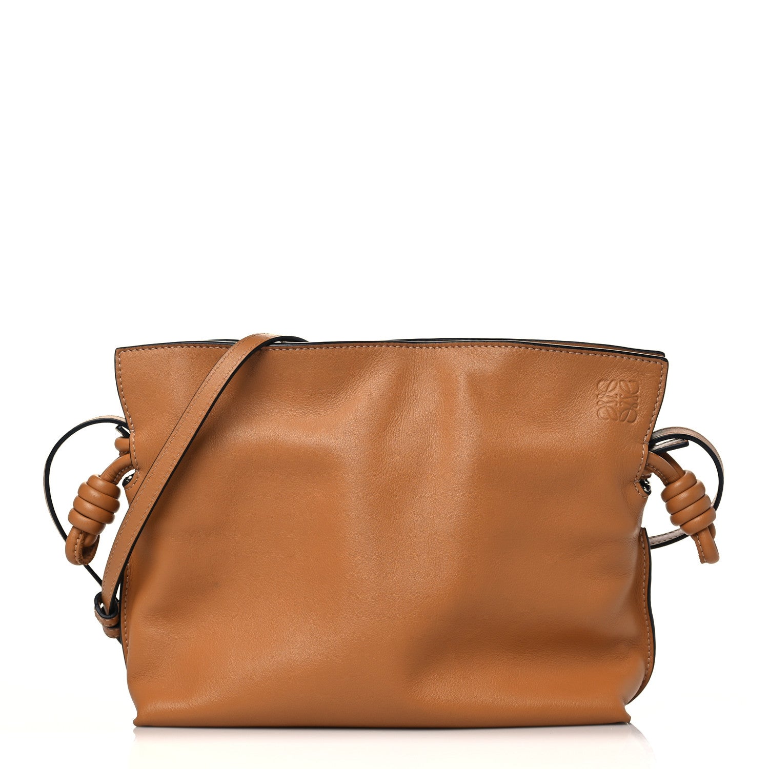 Loewe Calfskin Mini Flamenco Knot Clutch Warm Desert 2 of 9