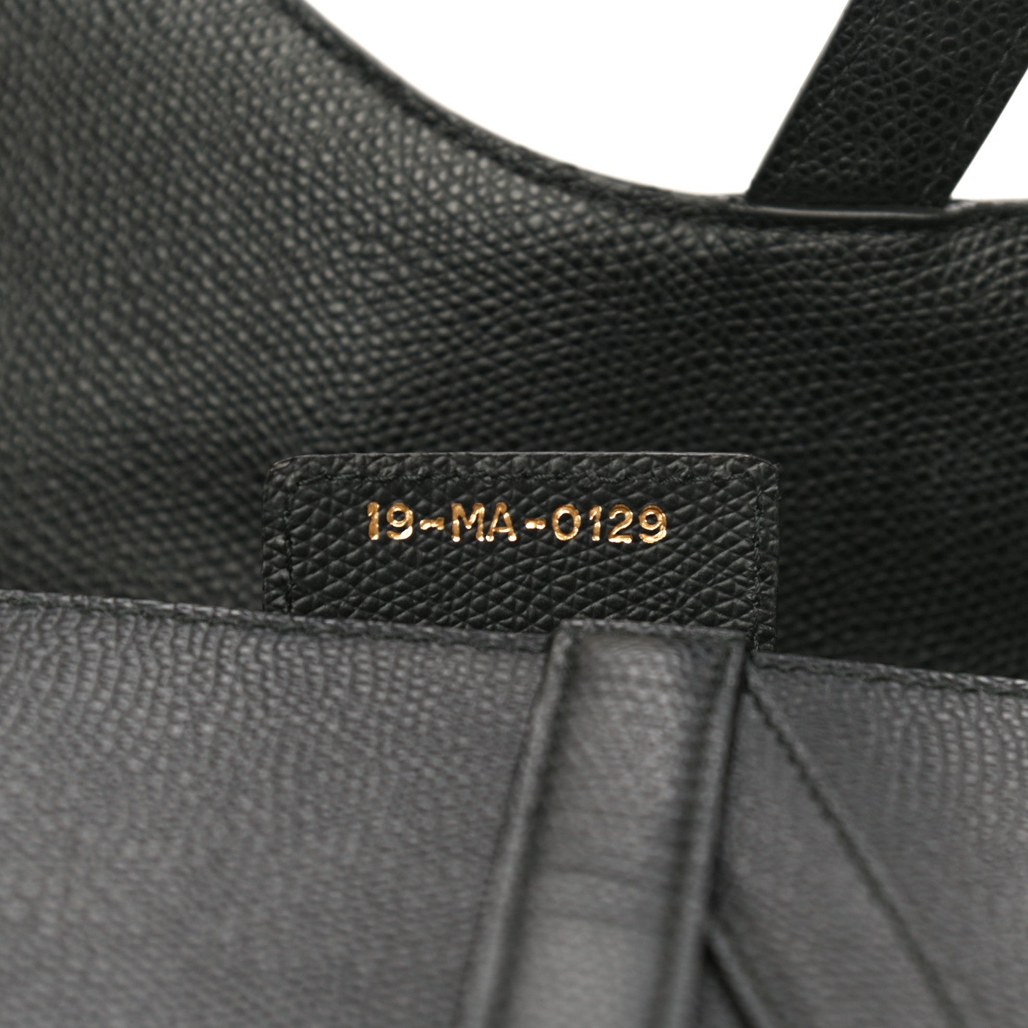 Christian Dior Grained Calfskin Saddle Bag Black 7 of 14