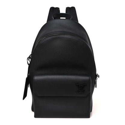 Louis Vuitton Grained Calfskin Aerogram Takeoff Backpack Black 1 of 8