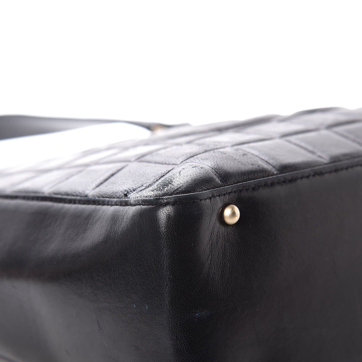 Chanel Lambskin Quilted Chocolate Bar Tote Black 12 of 15