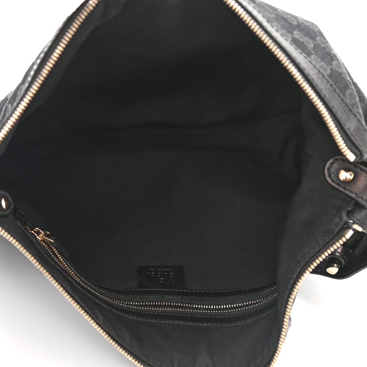 Gucci Monogram Pelham Studded Shoulder Bag Black 4 of 10
