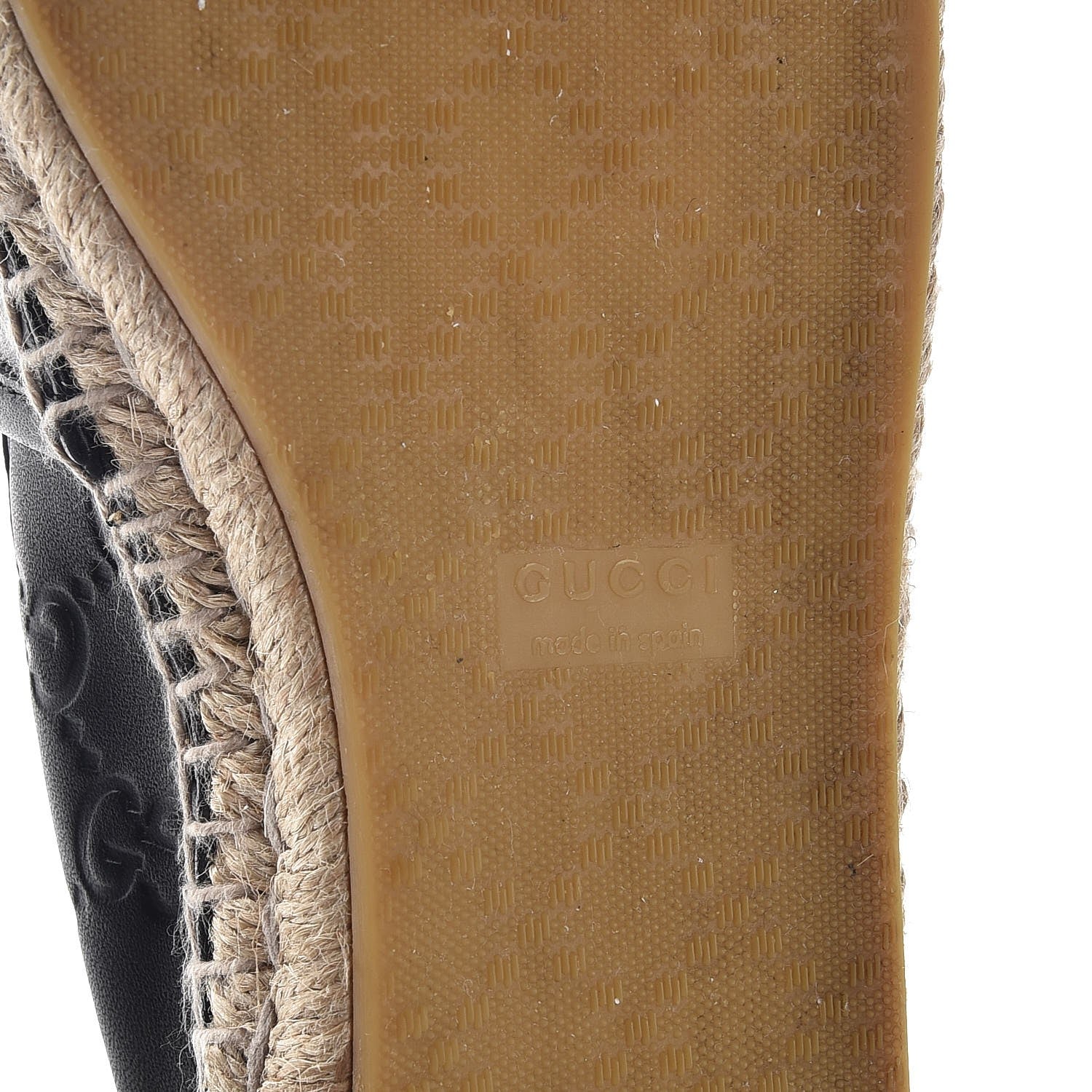 Gucci Guccissima Signature Espadrilles 36.5 Black 6 of 10