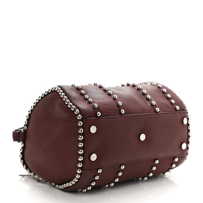 Alexander Wang Calfskin Studded Rockie Matte Beet Rodium Hardware 3 of 9