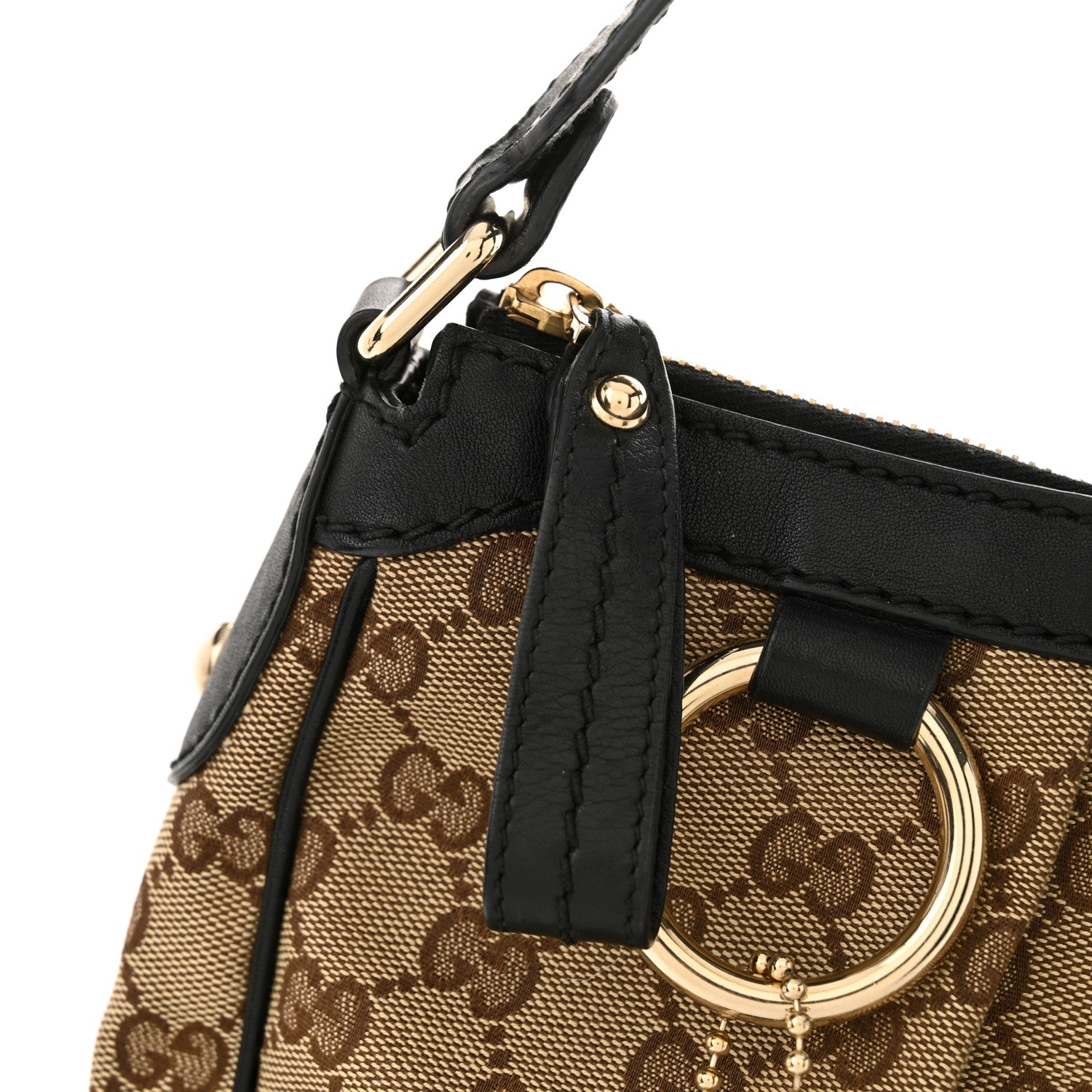 Gucci Monogram Medium Sukey Hobo Dark Brown 13 of 14