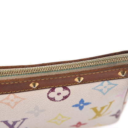 Louis Vuitton Monogram Multicolor Pochette Accessories White 8 of 9