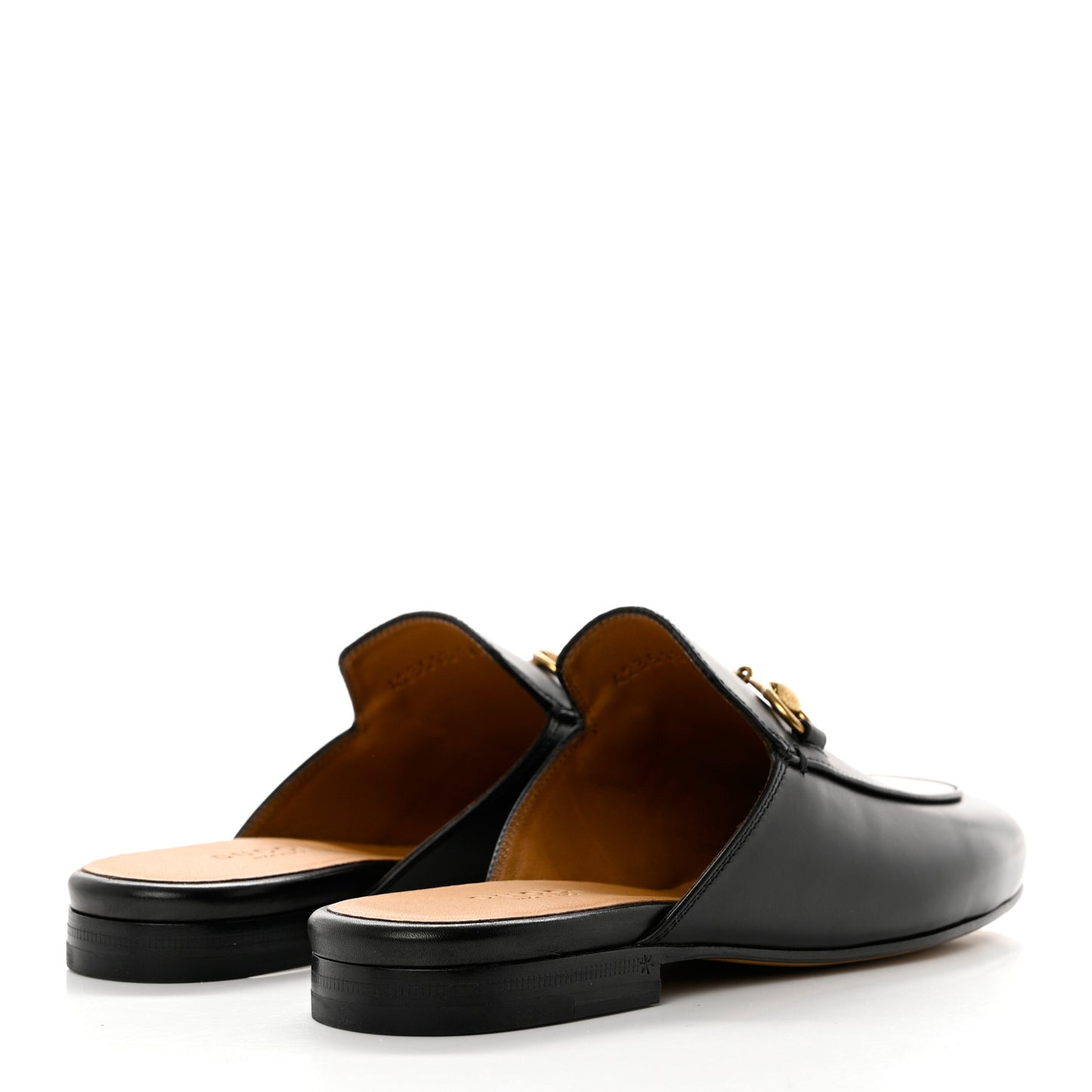 Calfskin Womens Princetown Slippers 36 Black