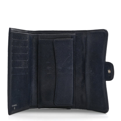 Chanel Caviar Quilted Reissue Long Flap Wallet Navy 5 of 7
