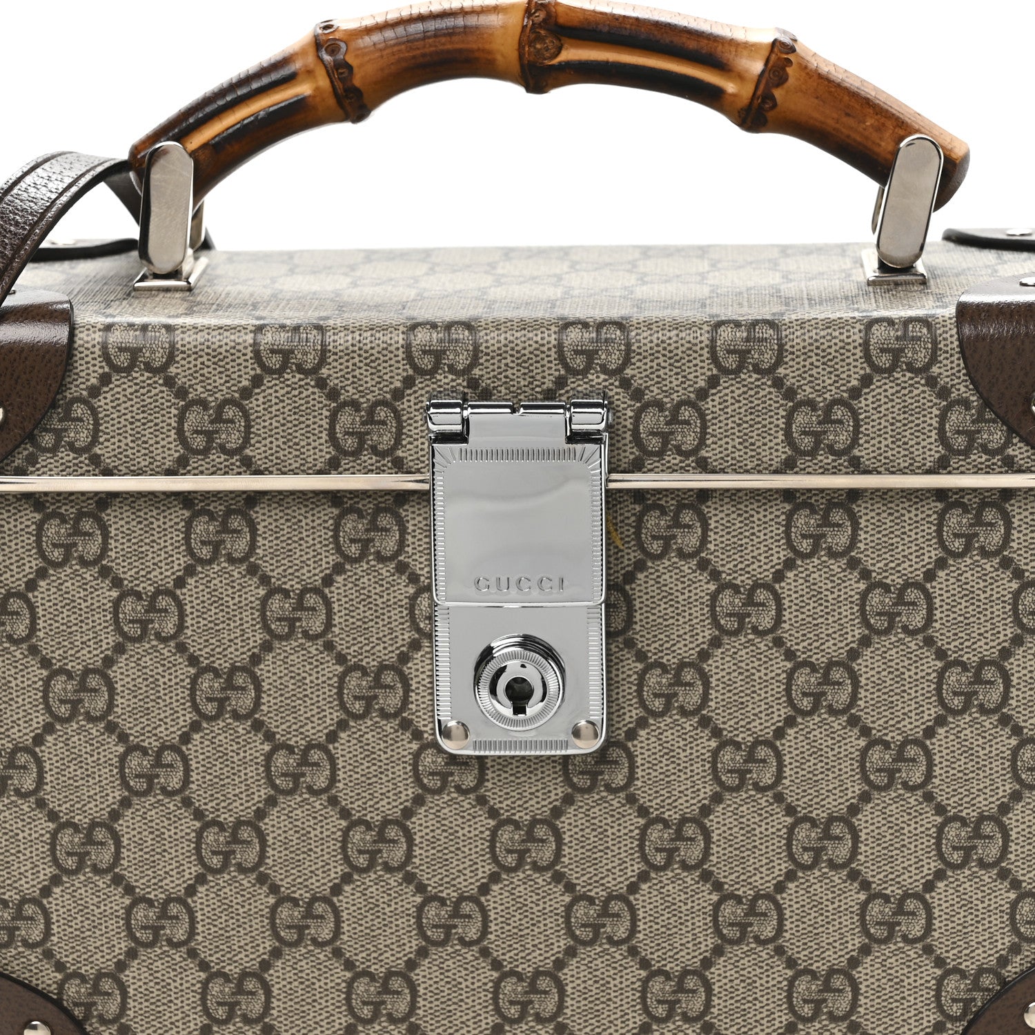 Gucci GG Supreme Monogram Globe-Trotter Beauty Case Brown 8 of 11