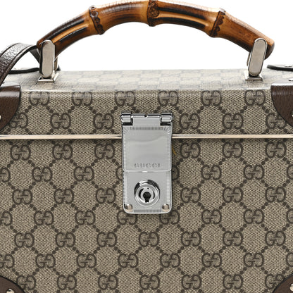 Gucci GG Supreme Monogram Globe-Trotter Beauty Case Brown 8 of 11
