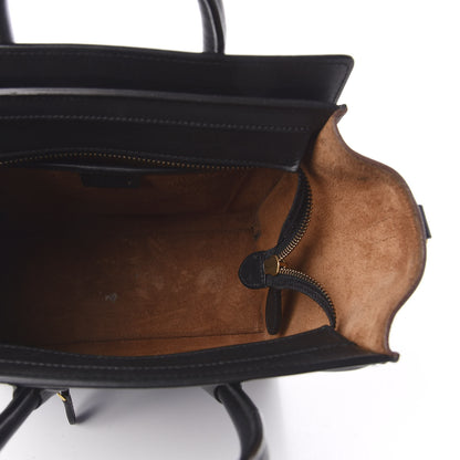 Celine Smooth Drummed Calfskin Nano Tri-Color Luggage Indigo 7 of 9