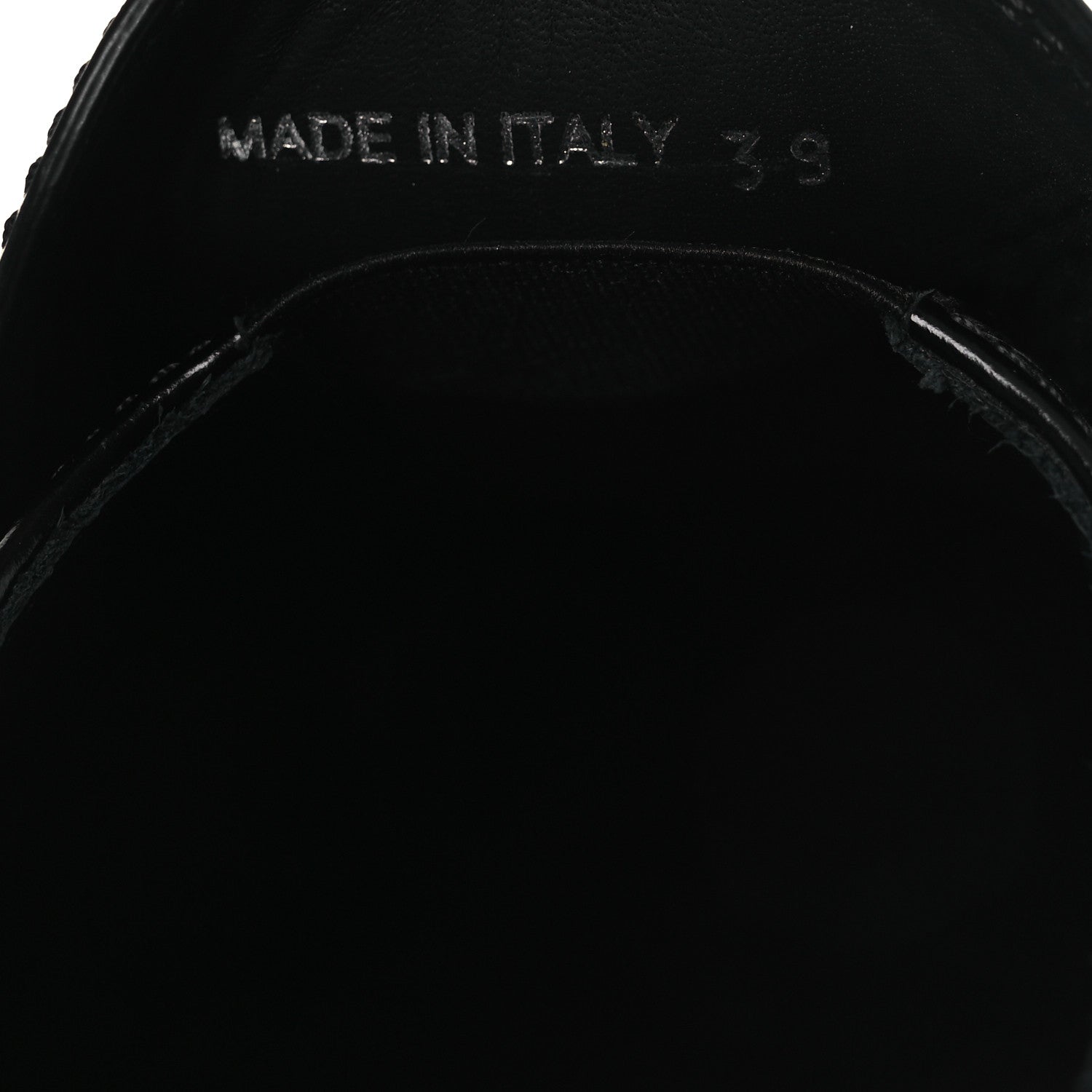 Prada Vernice Triangle 50mm Loafers 39 Black 10 of 11
