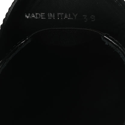 Prada Vernice Triangle 50mm Loafers 39 Black 10 of 11