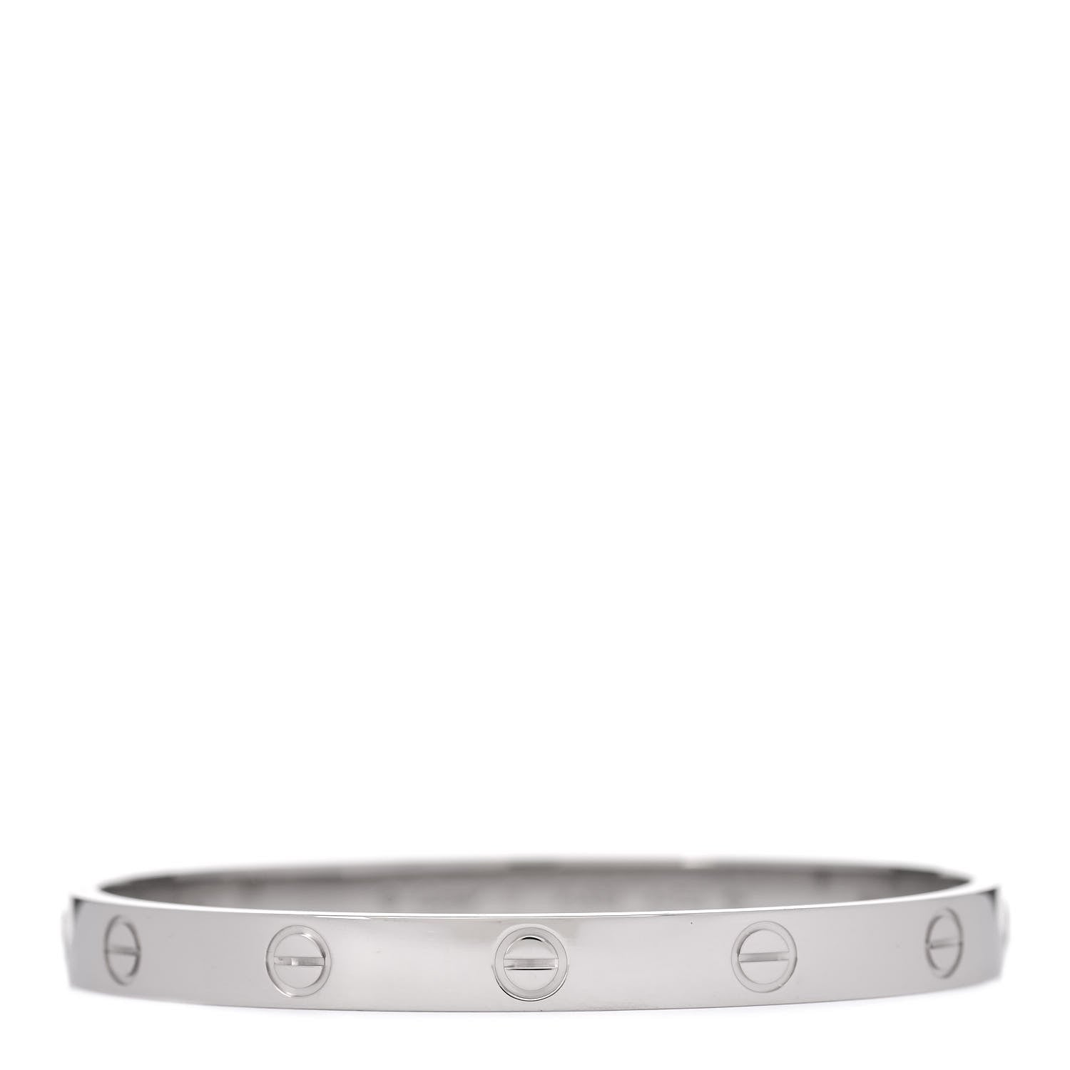 Cartier 18K White Gold LOVE Bracelet 17 1 of 7