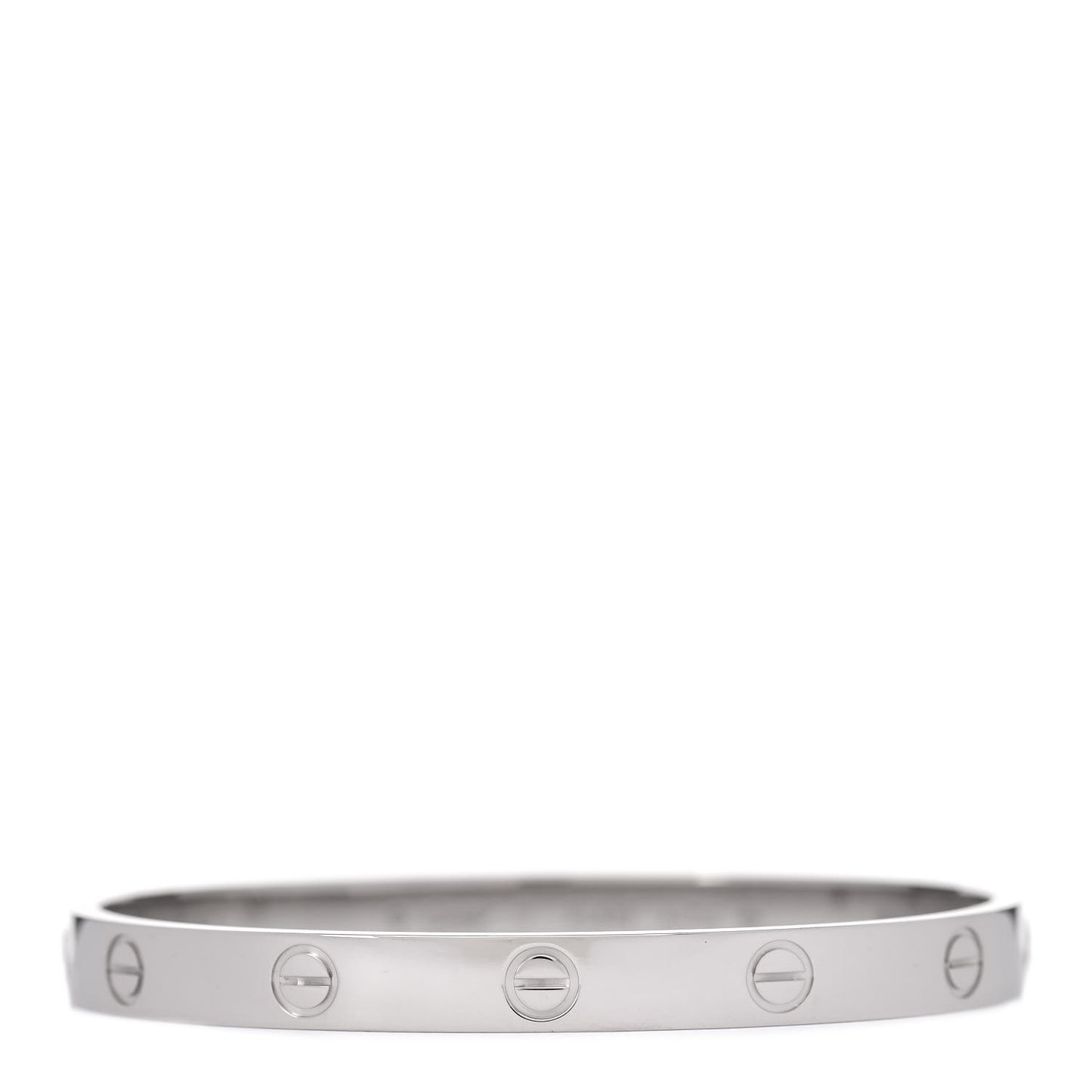 18K White Gold LOVE Bracelet 17